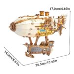 Fantasy Steampunk Airship 3D Wooden Puzzle_8