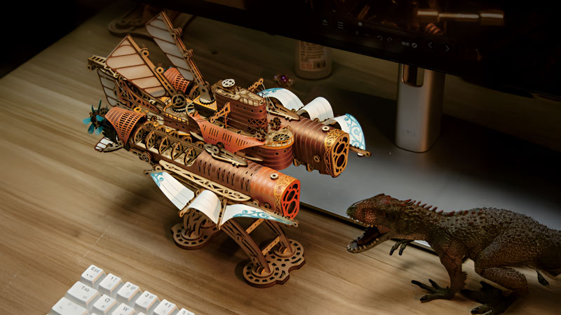 Fantasy Steampunk Submarine 3D Wooden Puzzle_Description_3