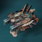 Fantasy Steampunk Submarine 3D Wooden Puzzle_Gray_2