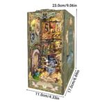 Green Fairyland Book Nook Miniature Dollhouse_5