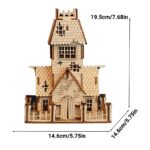 Halloween Single House 3D Wooden Puzzle_Abandoned_House_3
