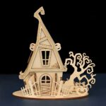 Halloween Single House 3D Wooden Puzzle_Witch_House_2