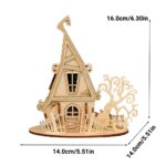 Halloween Single House 3D Wooden Puzzle_Witch_House_3