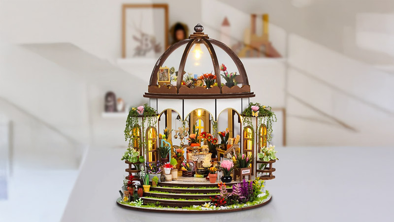 Hanging Garden DIY Miniature Dollhouse_Description_1