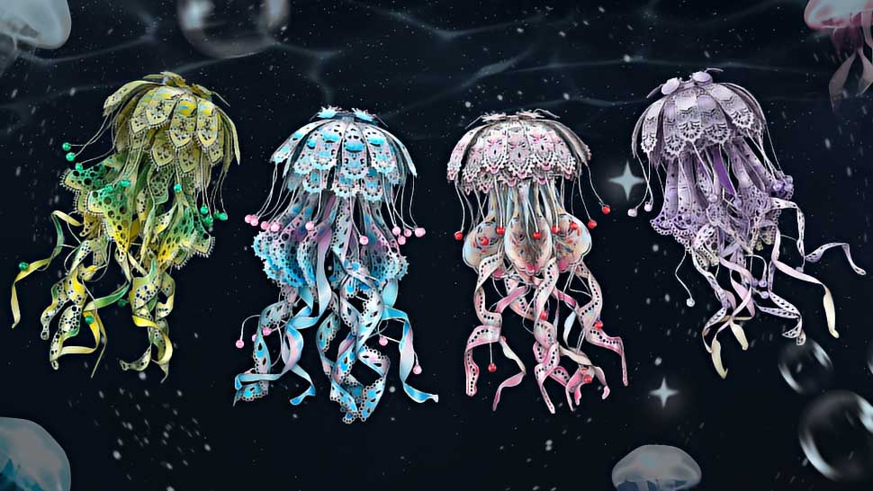 Jellyfish Night Light 3D Metal Puzzle_Description_1