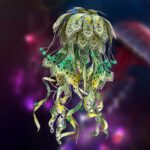 Jellyfish Night Light 3D Metal Puzzle_Green_2