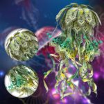 Jellyfish Night Light 3D Metal Puzzle_Green_3