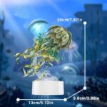 Jellyfish Night Light 3D Metal Puzzle_Green_5