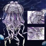 Jellyfish Night Light 3D Metal Puzzle_Purple_3