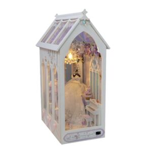 Kiki's Romantic Wedding Book Nook Miniature Dollhouse_1