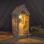 Kiki's Romantic Wedding Book Nook Miniature Dollhouse_3