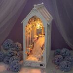 Kiki's Romantic Wedding Book Nook Miniature Dollhouse_4