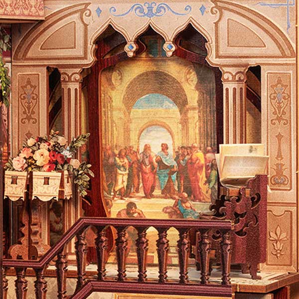 Library of Wisdom Book Nook Miniature Dollhouse_Description_4