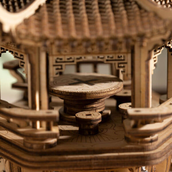 Lotus Pavilion Music Box 3D Wooden Puzzle_Description_4