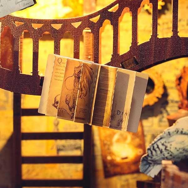 Magic Bookcase Book Nook Miniature Dollhouse_Description_6