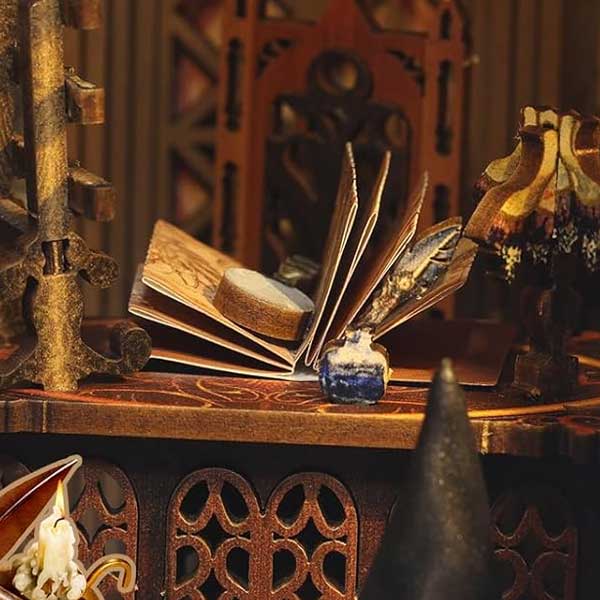 Magic Bookcase Book Nook Miniature Dollhouse_Description_8
