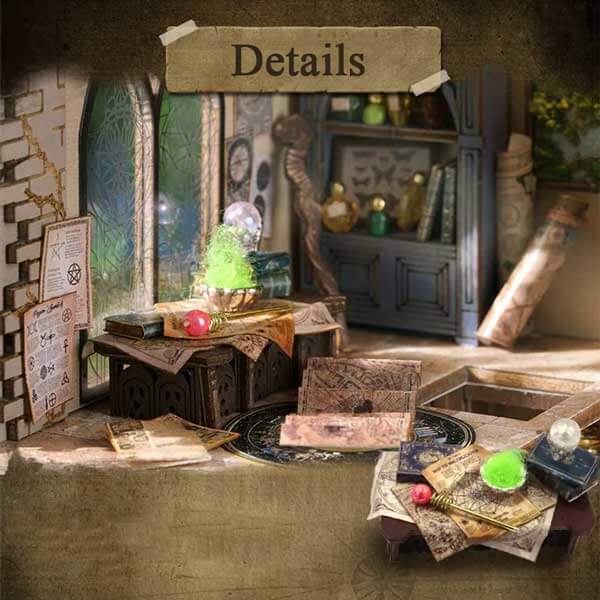 Magic Flower House Rooftop DIY Miniature Dollhouse_Description_4