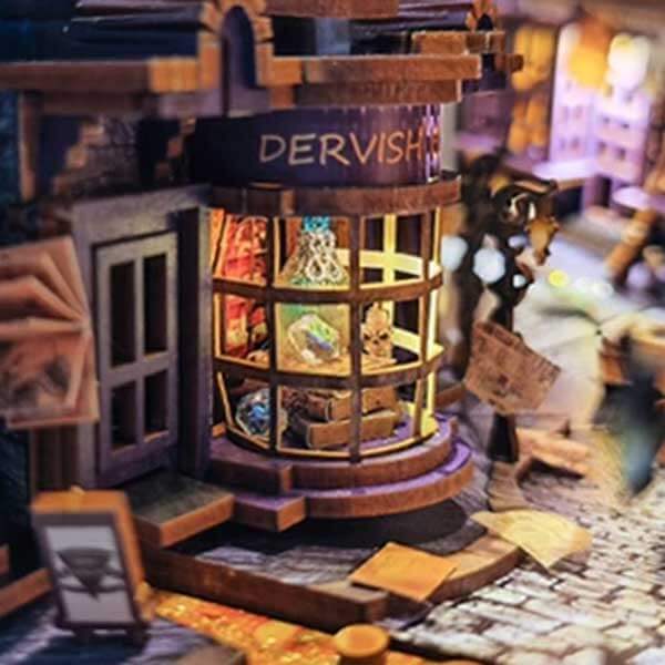 Magic Night Alley Book Nook Miniature Dollhouse_Description_3