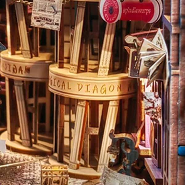 Magic Night Alley Book Nook Miniature Dollhouse_Description_5