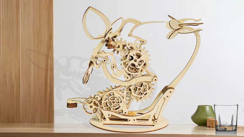 Mechanical Hummingbird Model 3D Wooden Puzzle_Description_1