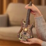 Playable Wooden Guitar 3D Wooden Puzzle_Brown_4