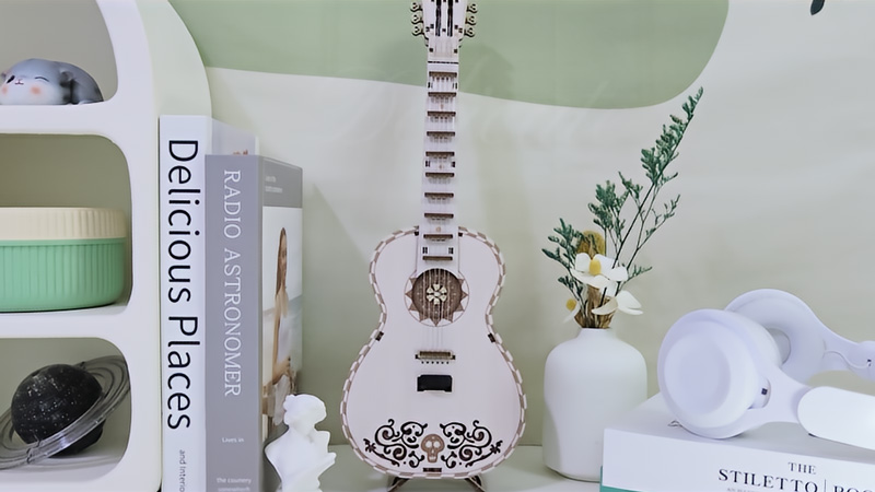 Playable Wooden Guitar 3D Wooden Puzzle_Description_2