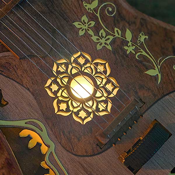 Playable Wooden Guitar 3D Wooden Puzzle_Description_4