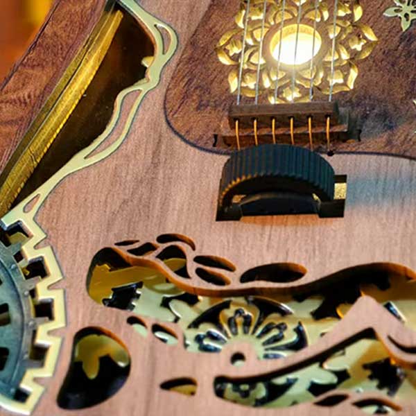 Playable Wooden Guitar 3D Wooden Puzzle_Description_5