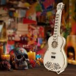 Playable Wooden Guitar 3D Wooden Puzzle_White_2