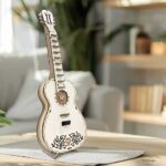 Playable Wooden Guitar 3D Wooden Puzzle_White_3