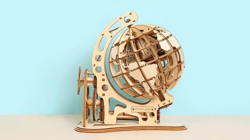 Rotate Globe 3D Wooden Puzzle_Description_1