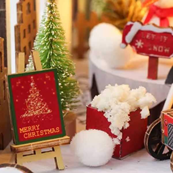 Santa Claus Room Book Nook Miniature Dollhouse_Description_5