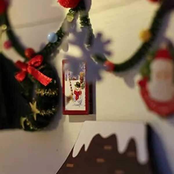Santa Claus Room Book Nook Miniature Dollhouse_Description_7