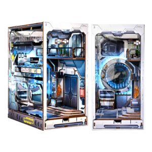 Sci-fi Alien Hub Book Nook Miniature Dollhouse_1