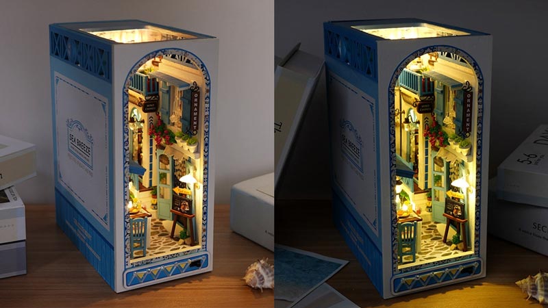 Sea Freeze Book Nook Miniature Dollhouse_Description_1