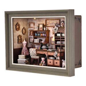 Sewing Shop DIY Miniature Dollhouse_1