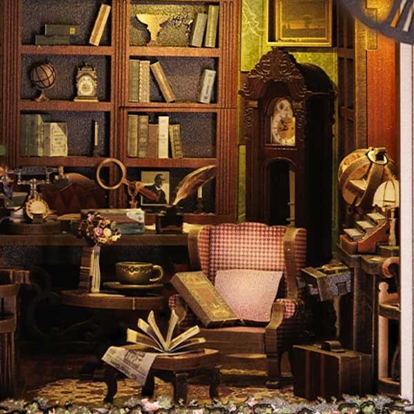 Sherlock Holmes Book Nook Miniature Dollhouse_Description_6