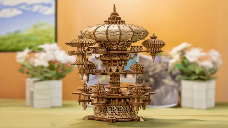 Sky City Music Box 3D Wooden Puzzle_Description_2