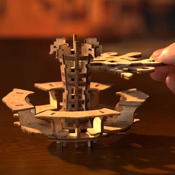 Sky City Music Box 3D Wooden Puzzle_Description_4