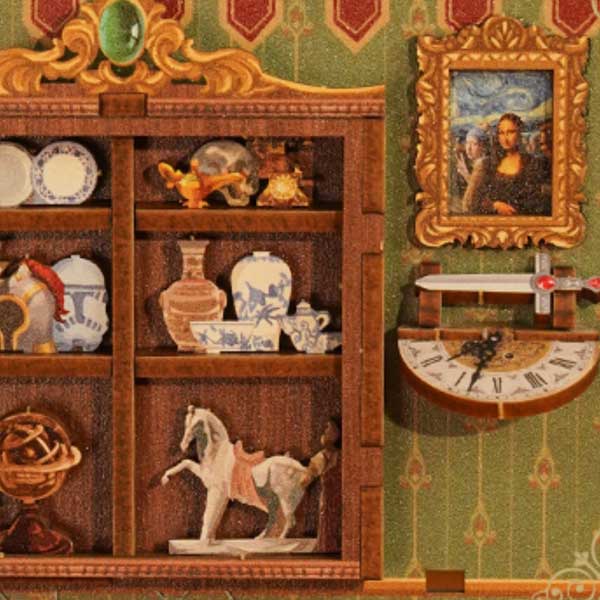 Space Time Museum Book Nook Miniature Dollhouse_Description_3