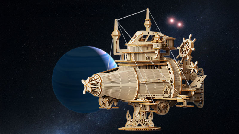 Starfield Speed Spaceship 3D Wooden Puzzle_Description_1