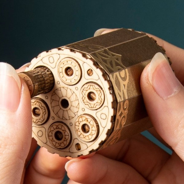 Steampunk Revolver 3D Wooden Puzzle_Description_4