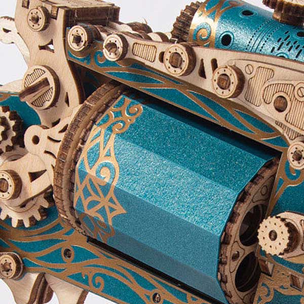 Steampunk Revolver 3D Wooden Puzzle_Description_7