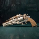 Steampunk Revolver 3D Wooden Puzzle_White_2