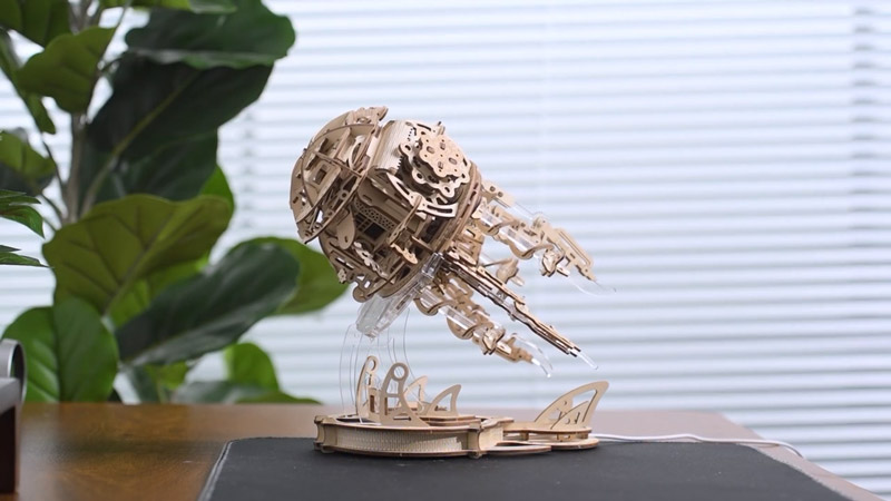 Transmission Music Jellyfish 3D Wooden Puzzle_Description_1