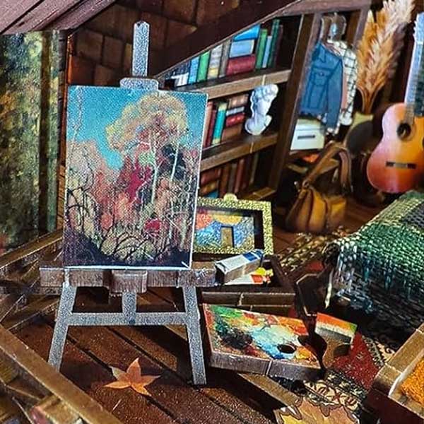 Twilight Cottage Book Nook Miniature Dollhouse_Description_6