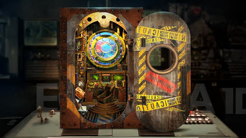 Undersea Spacetime Book Nook Miniature Dollhouse_Description_1