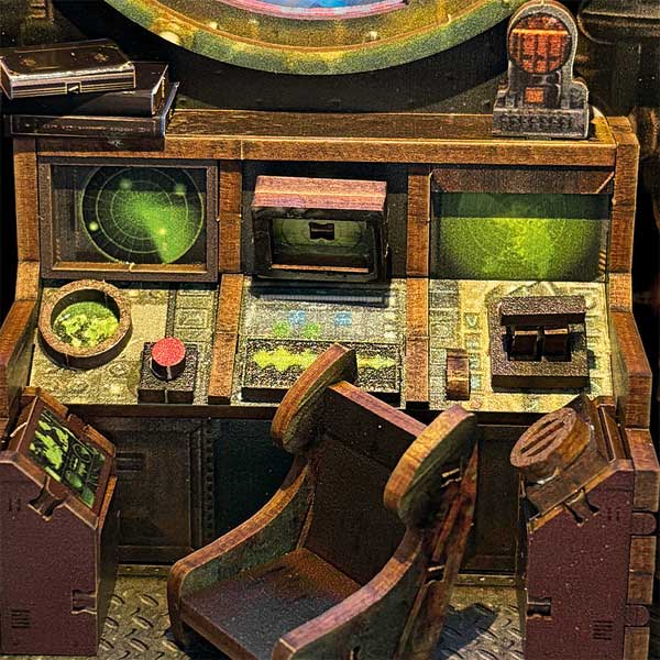 Undersea Spacetime Book Nook Miniature Dollhouse_Description_2