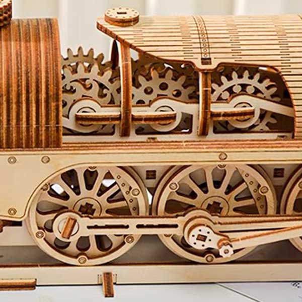 Vintage Mechanical Steam Train 3D Wooden Puzzle_Description_4