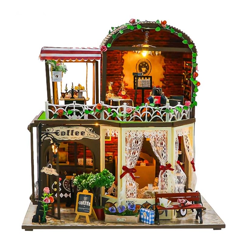 Coffee Shop DIY Miniature Dollhouse_1